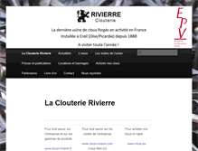 Tablet Screenshot of clous-rivierre.com